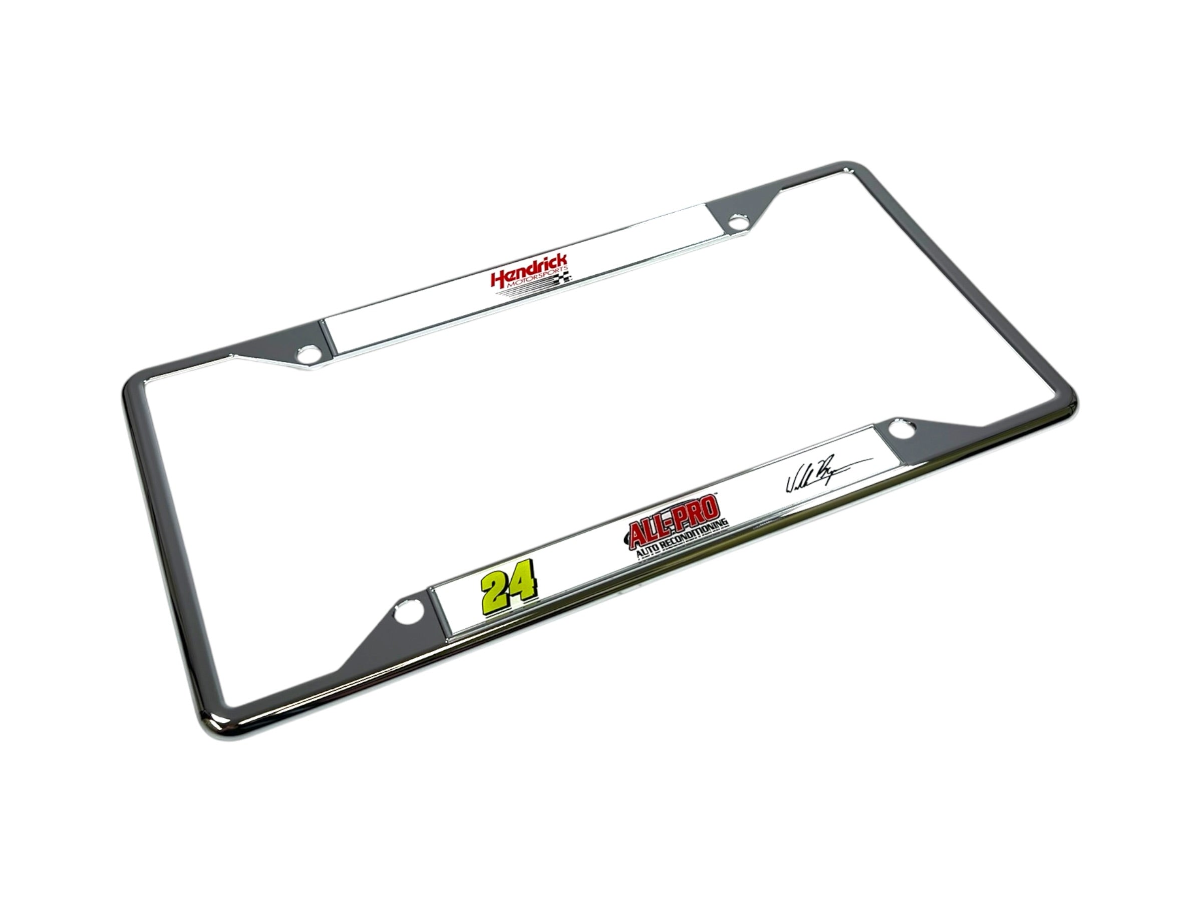 William Byron ALL-PRO # & Sponsor Chrome License Plate Frame