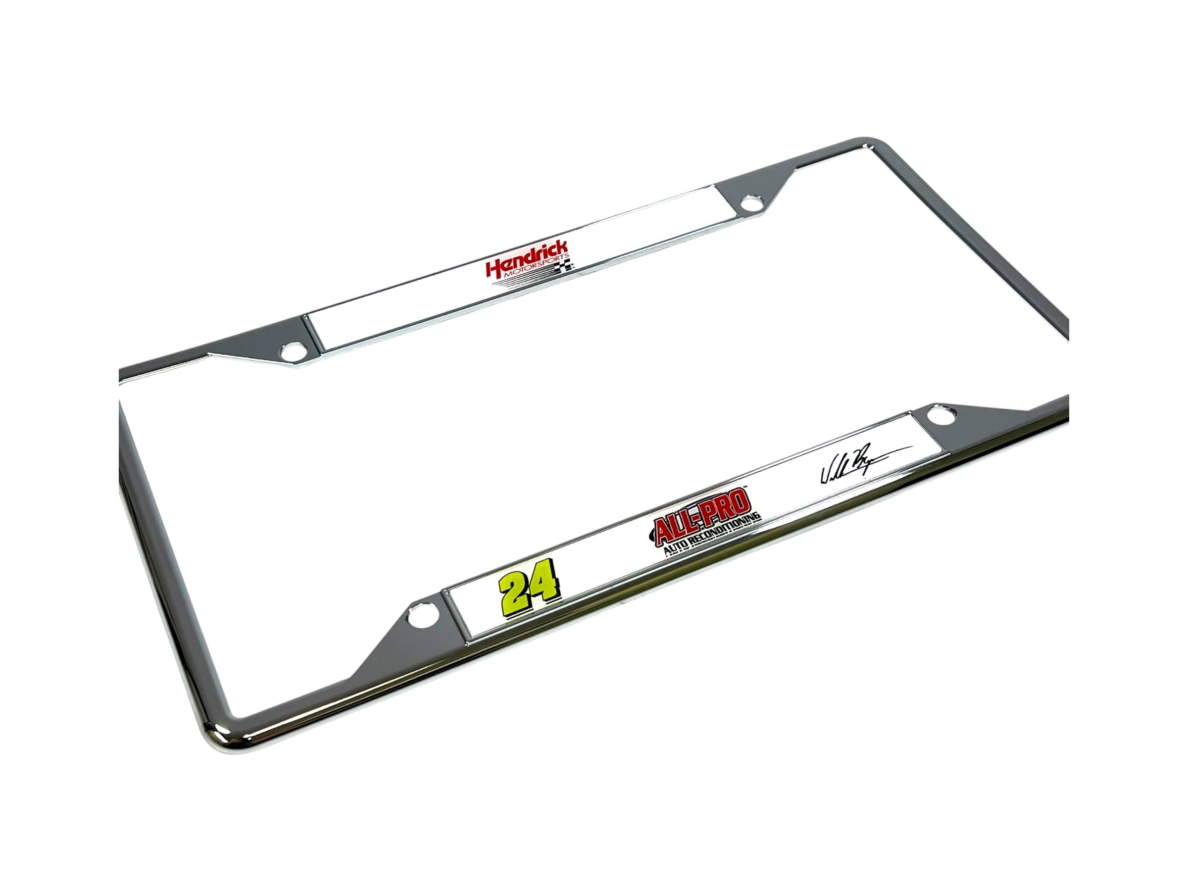 William Byron ALL-PRO # & Sponsor Chrome License Plate Frame