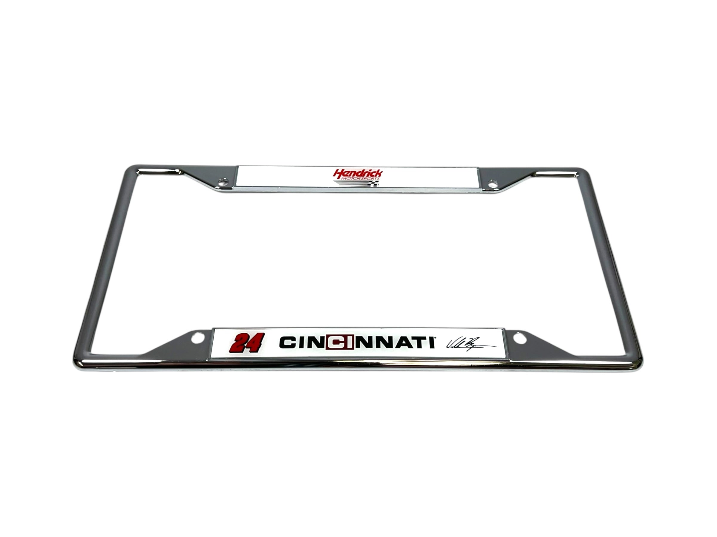 William Byron Cincinnati # & Sponsor Chrome License Plate Frame