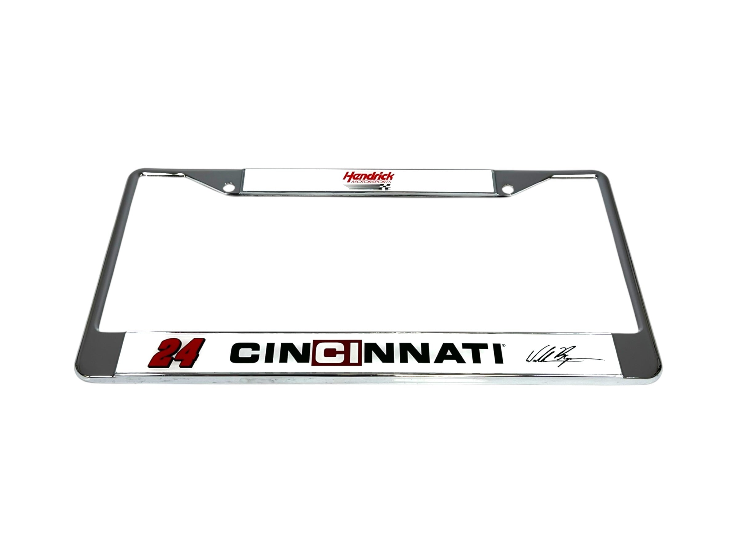 William Byron Cincinnati # & Sponsor Chrome License Plate Frame