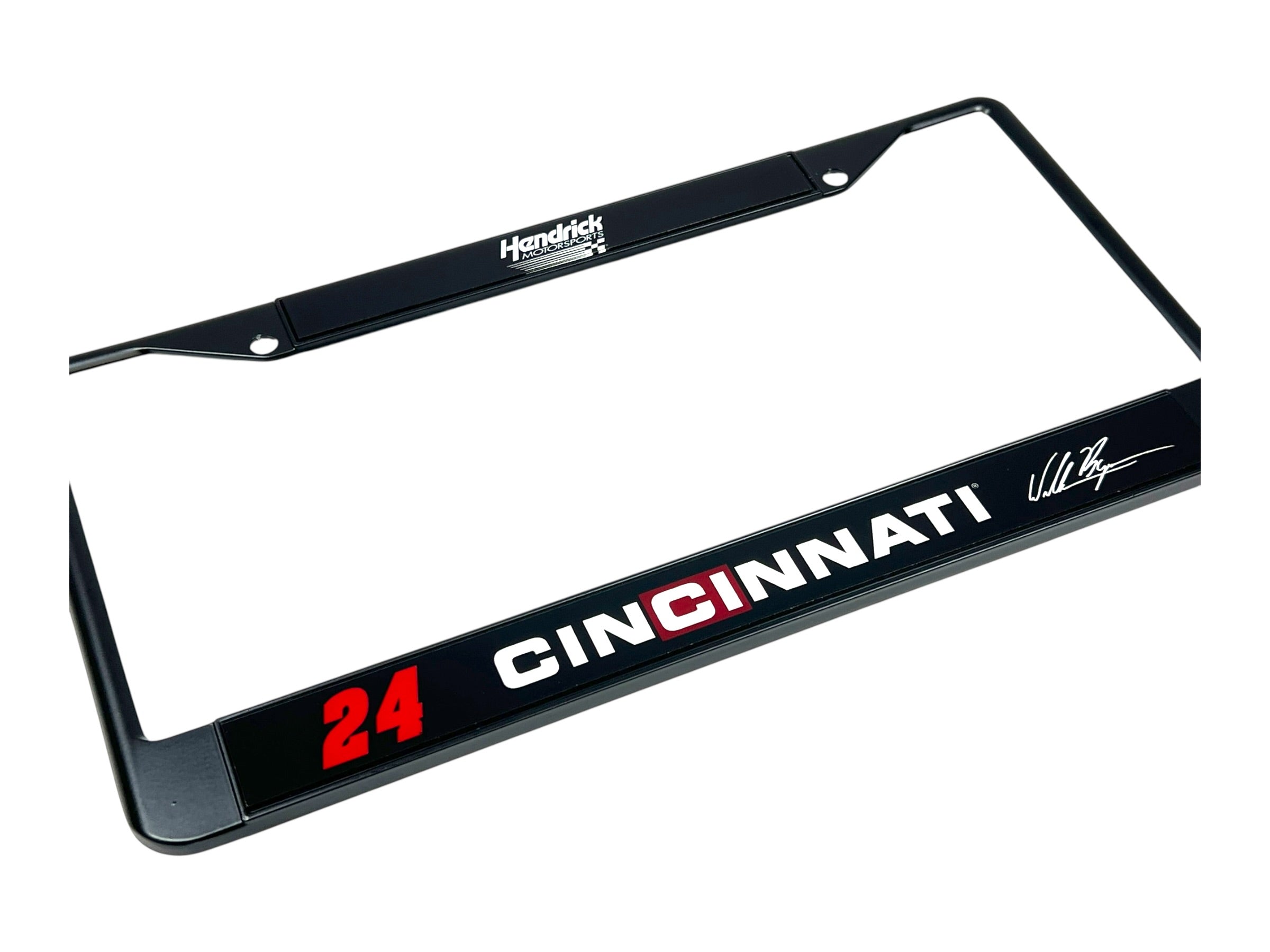 William Byron Cincinnati # & Sponsor Black License Plate Frame