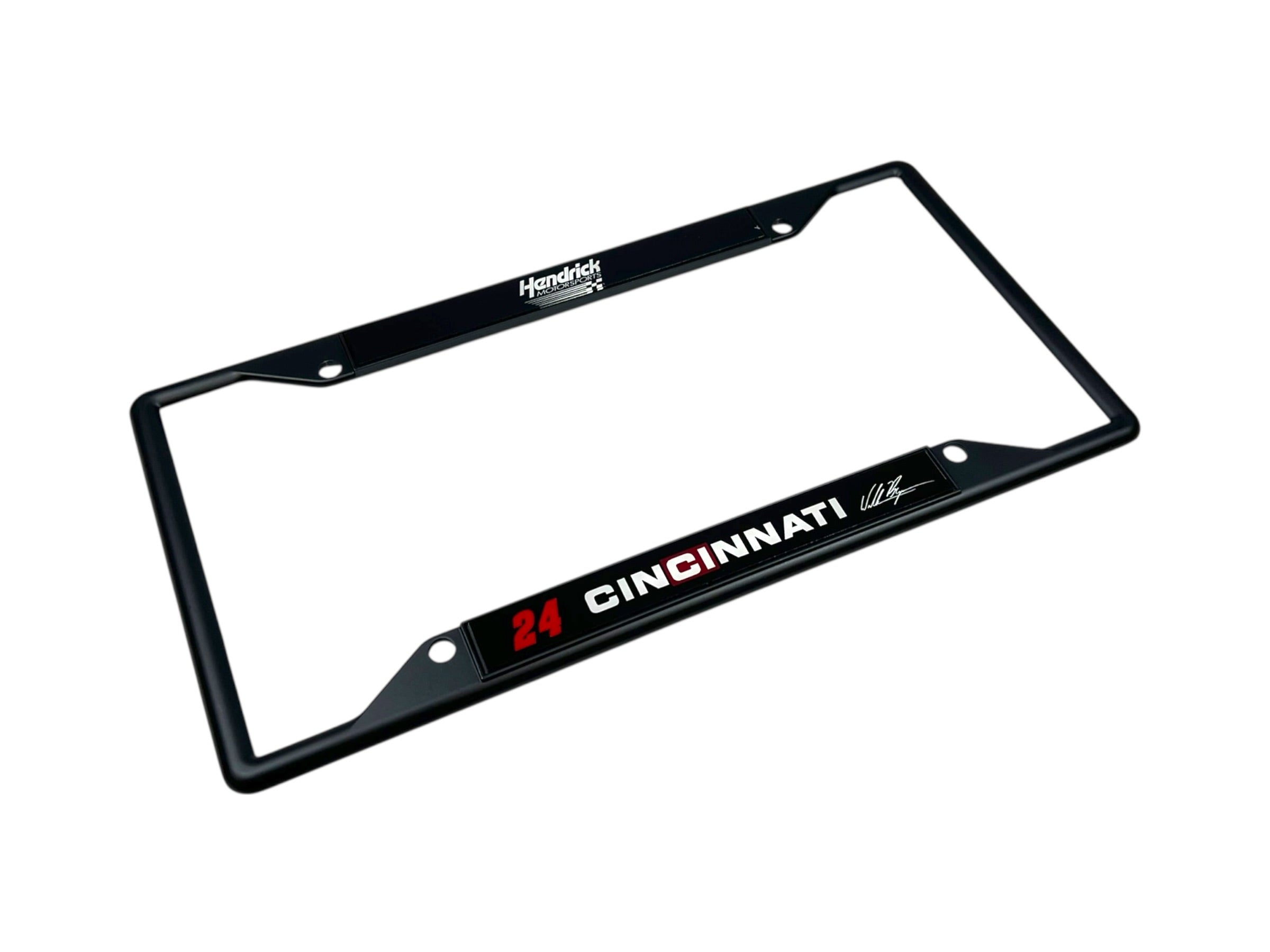 William Byron Cincinnati # & Sponsor Black License Plate Frame