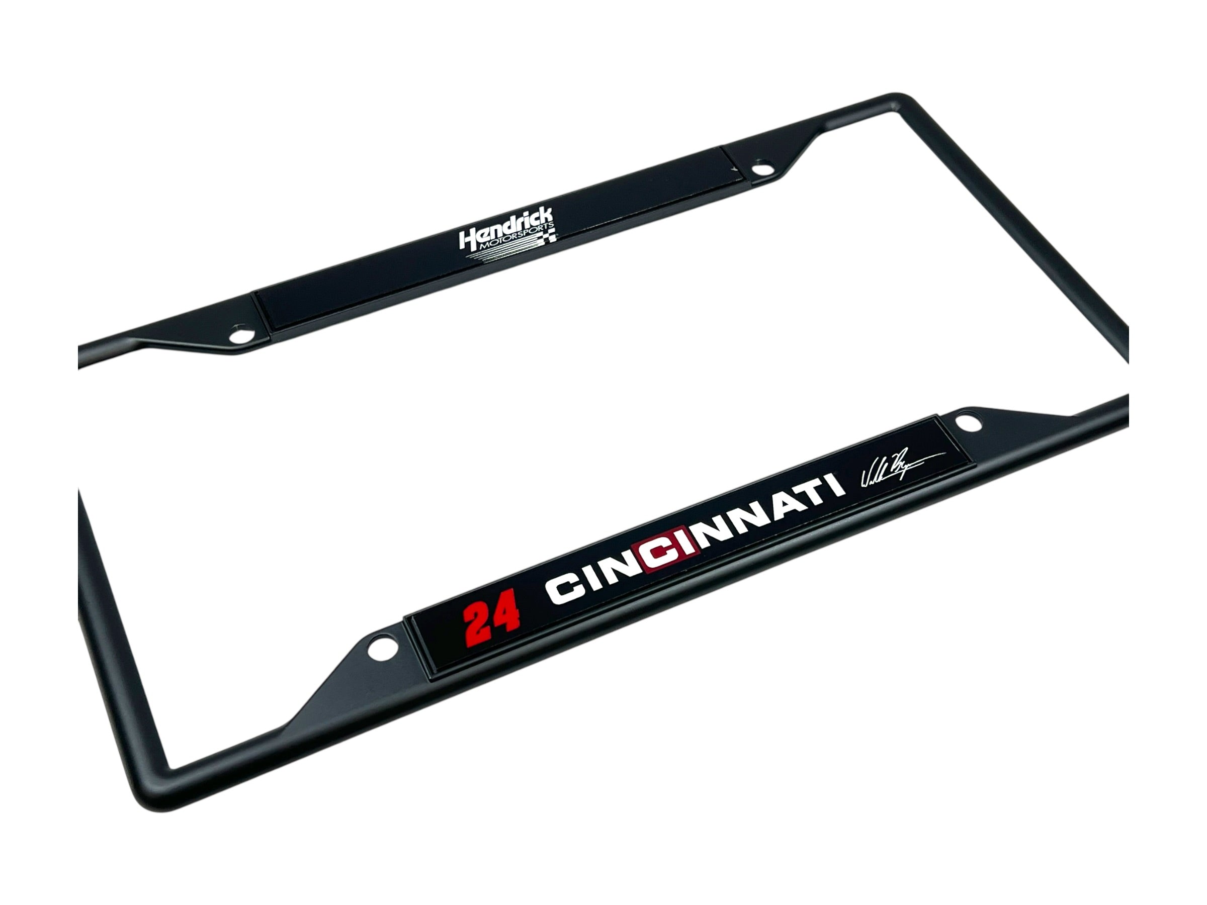 William Byron Cincinnati # & Sponsor Black License Plate Frame