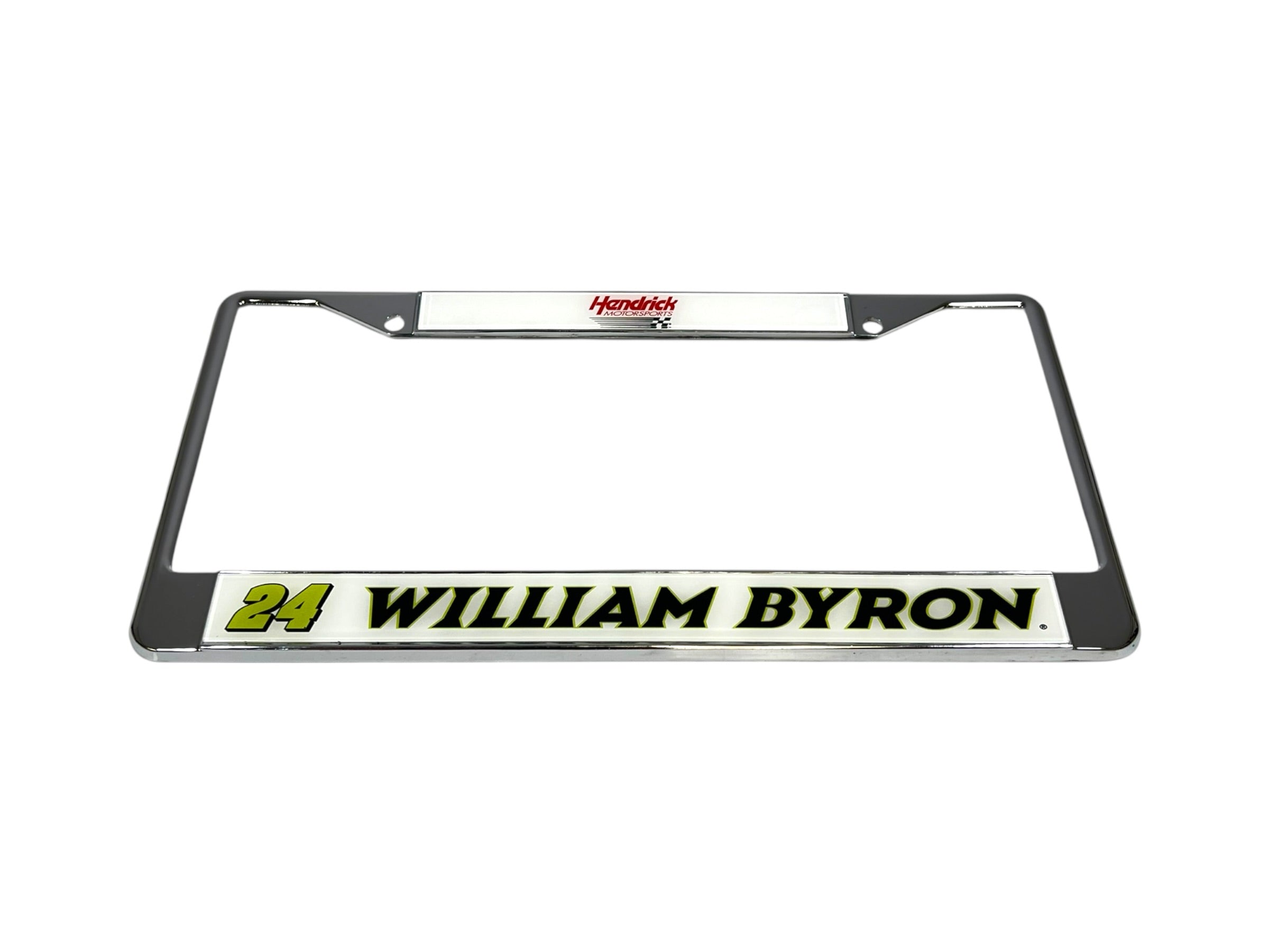 William Byron Raptor # & Name Rail Chrome License Plate Frame