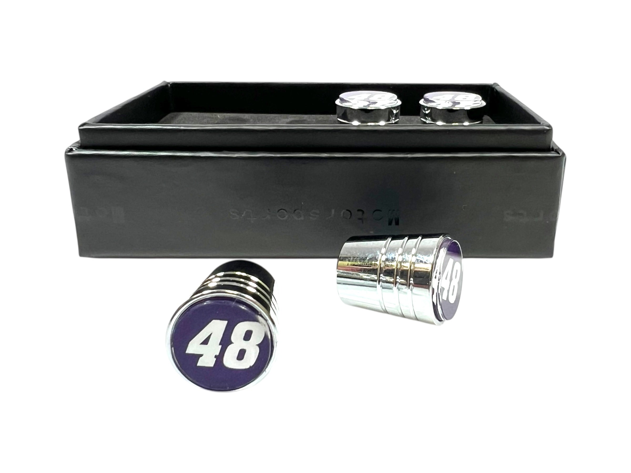 Alex Bowman Ally # Only Chrome Tapered Valve Stem Caps