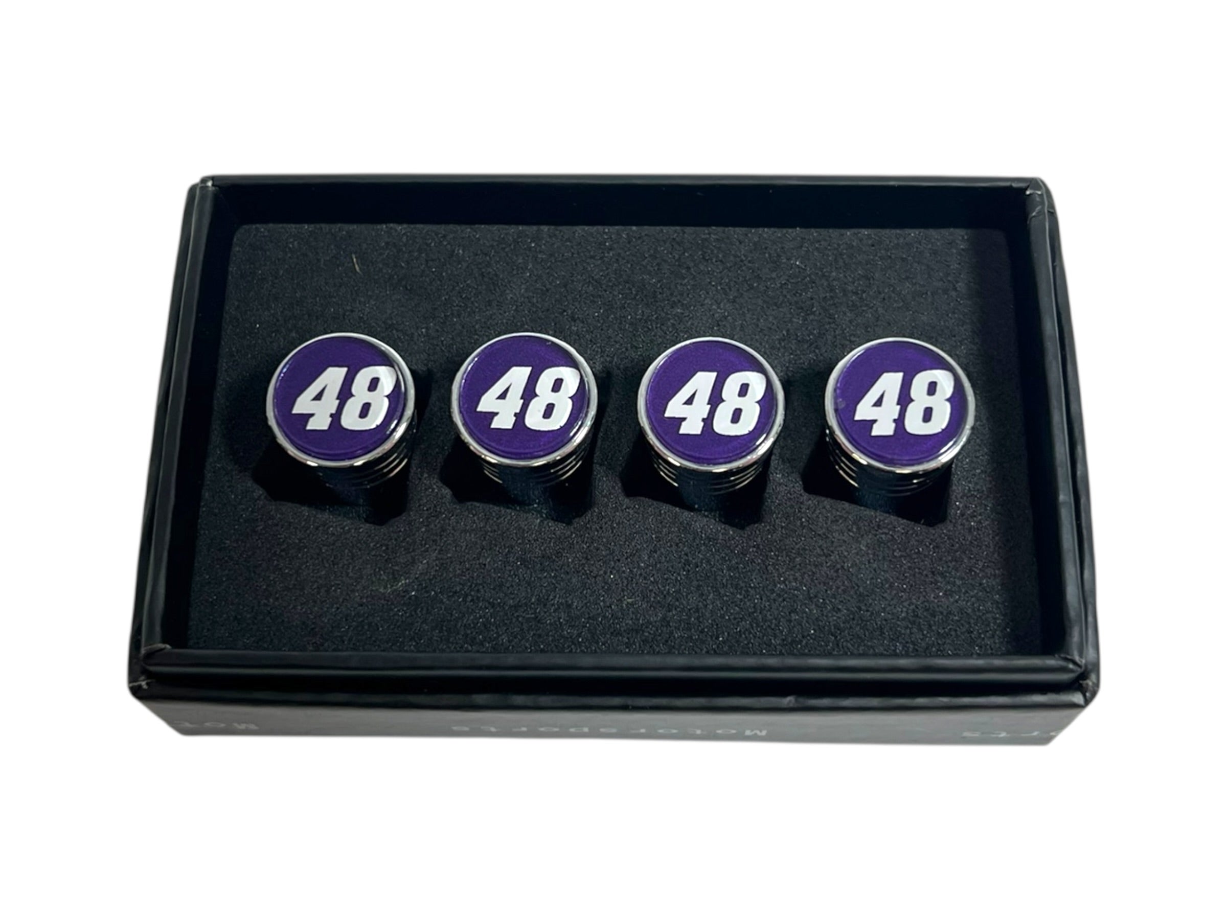 Alex Bowman Ally # Only Chrome Tapered Valve Stem Caps