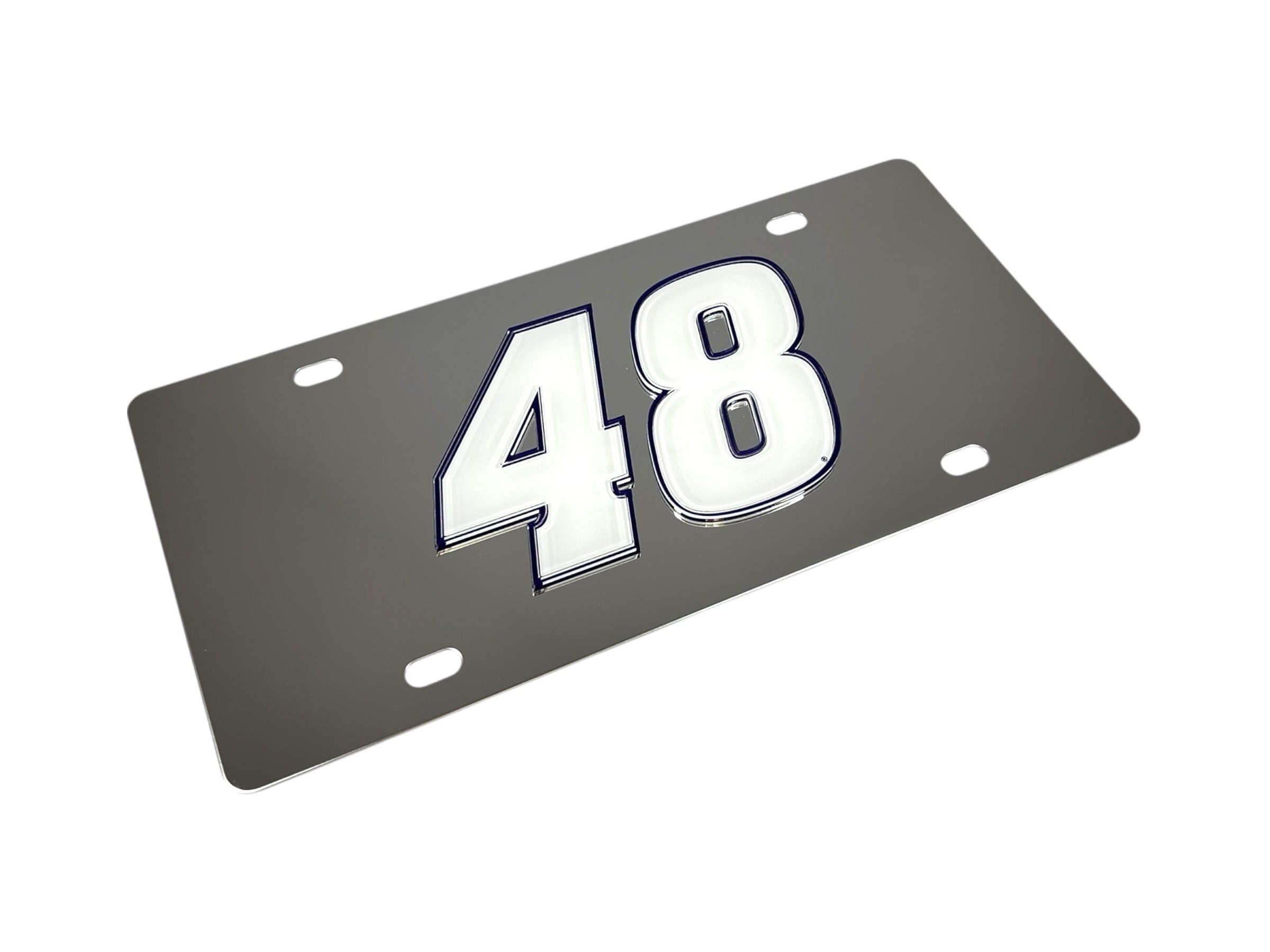 Alex Bowman Ally # Only Stainless Steel License Plate