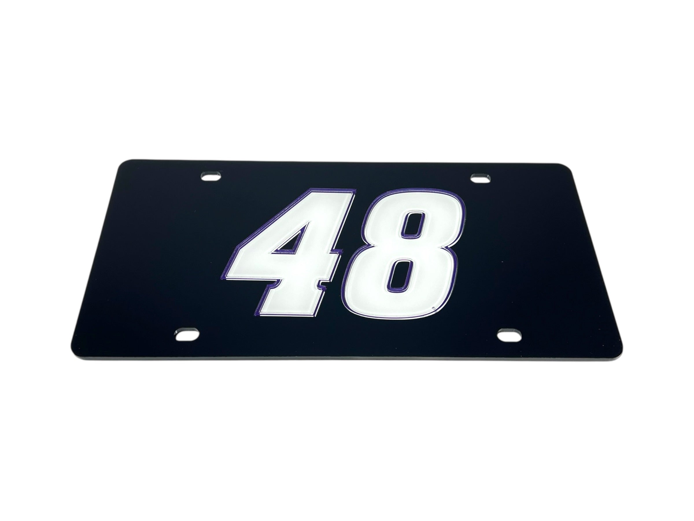 Alex Bowman Ally # Only Acrylic License Plate