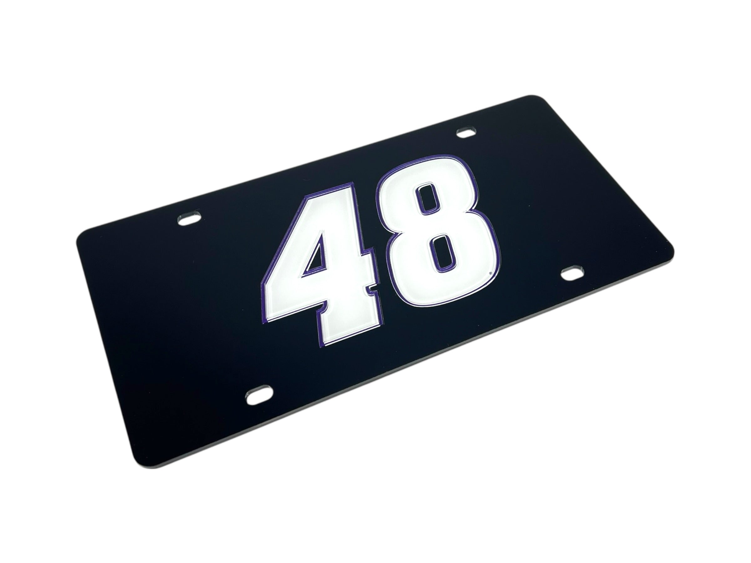 Alex Bowman Ally # Only Acrylic License Plate