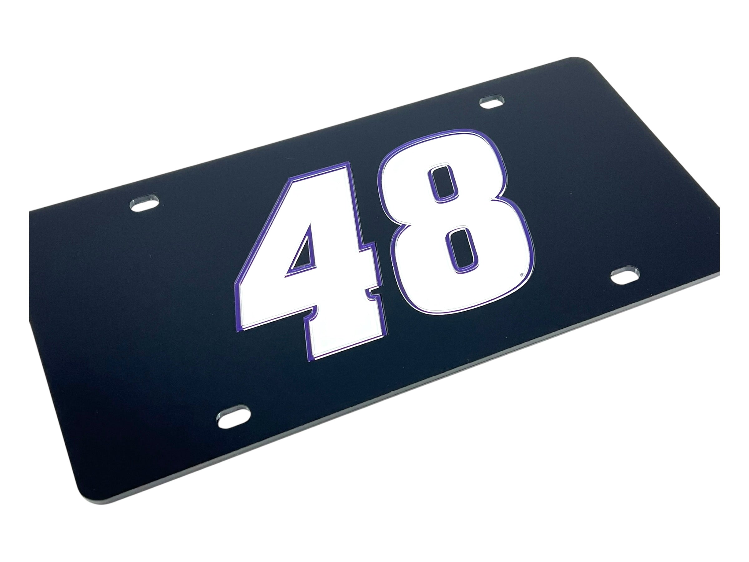 Alex Bowman Ally # Only Acrylic License Plate