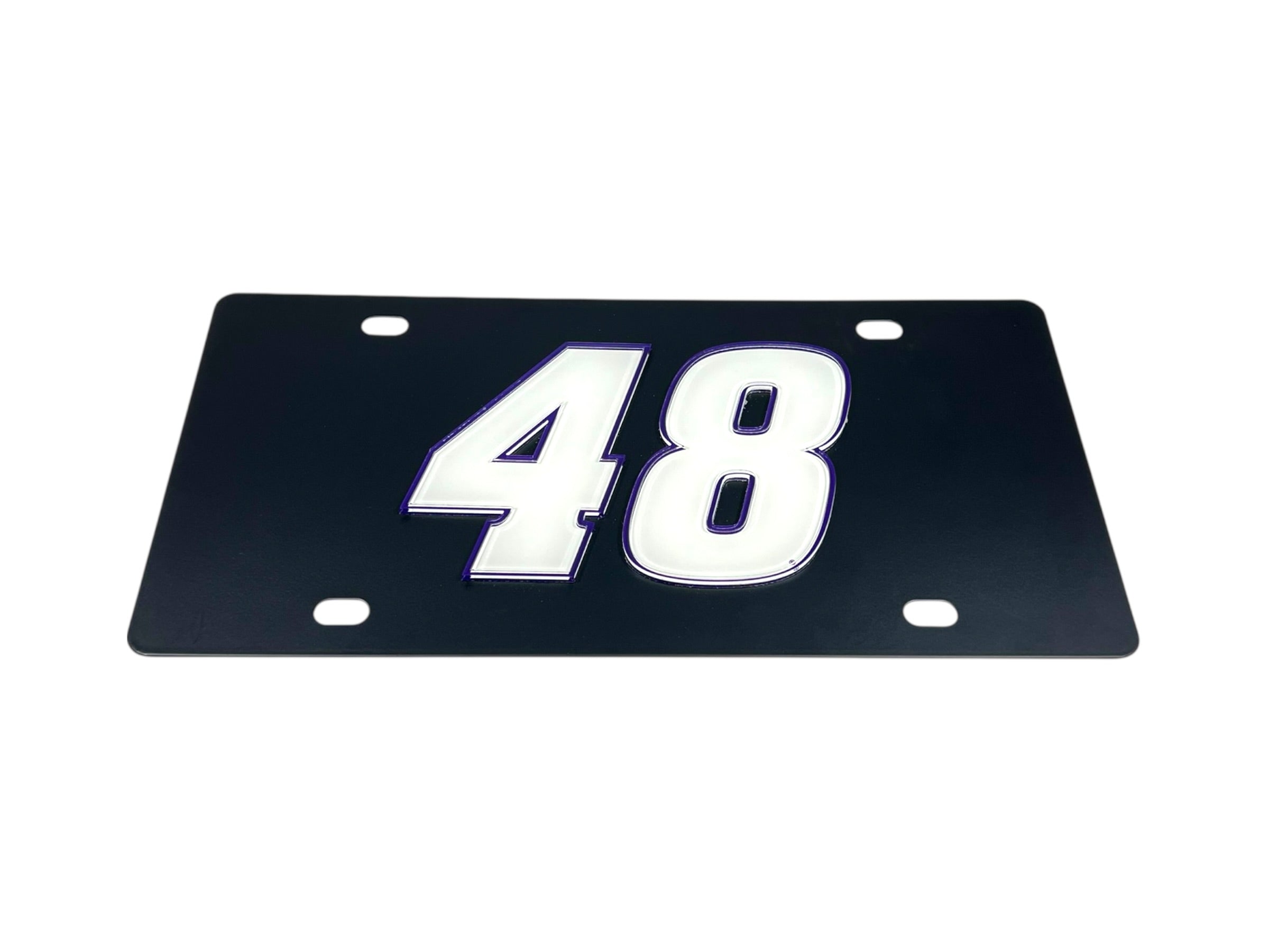 Alex Bowman Ally # Only Carbon Steel License Plate