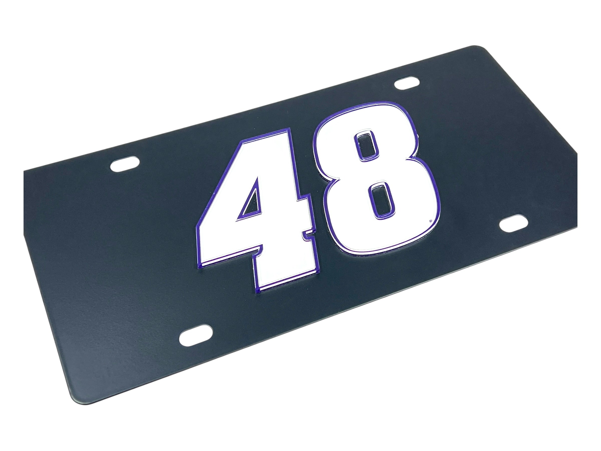 Alex Bowman Ally # Only Carbon Steel License Plate