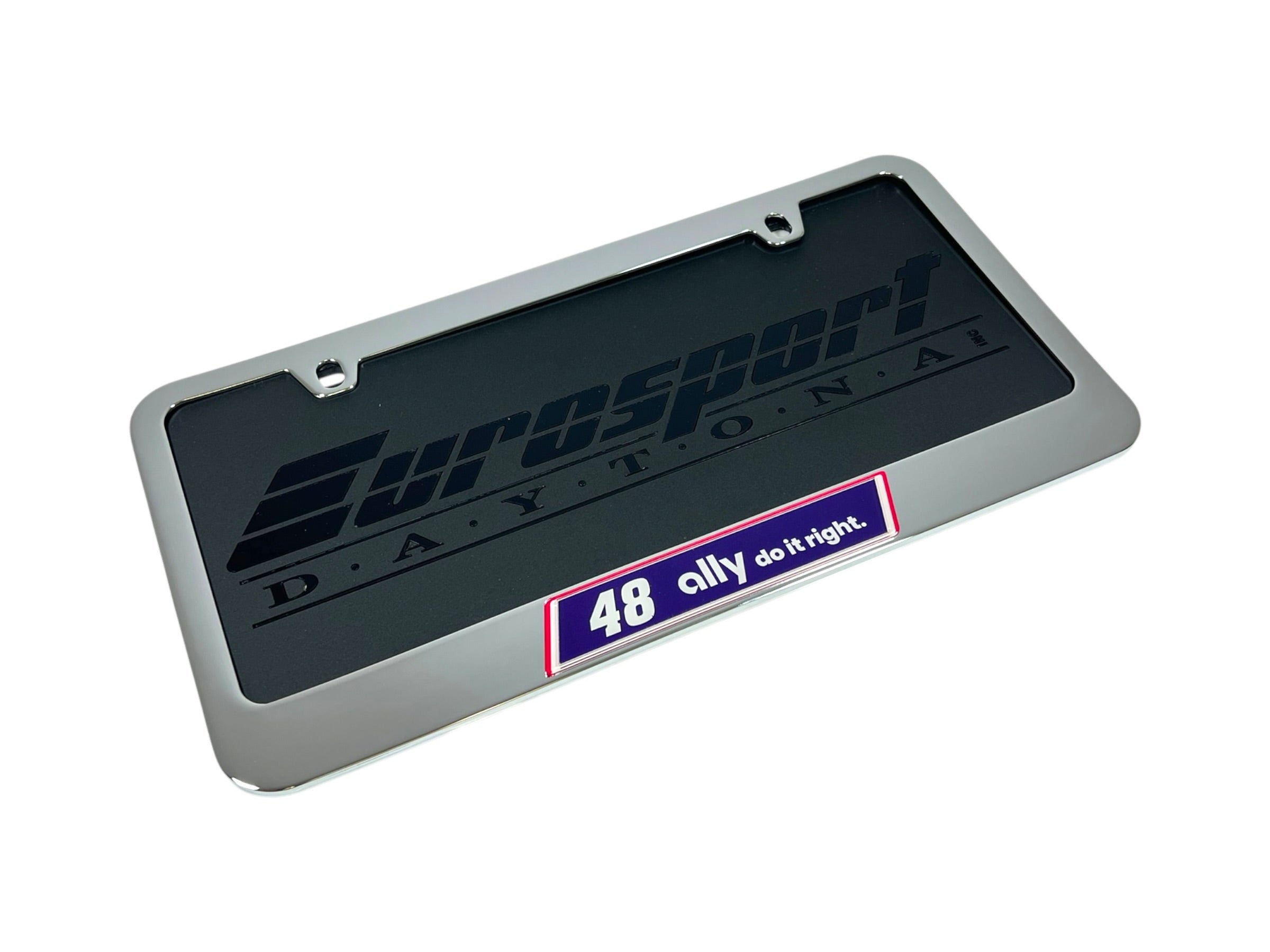 Alex Bowman Ally # & Sponsor Chrome License Plate Frame