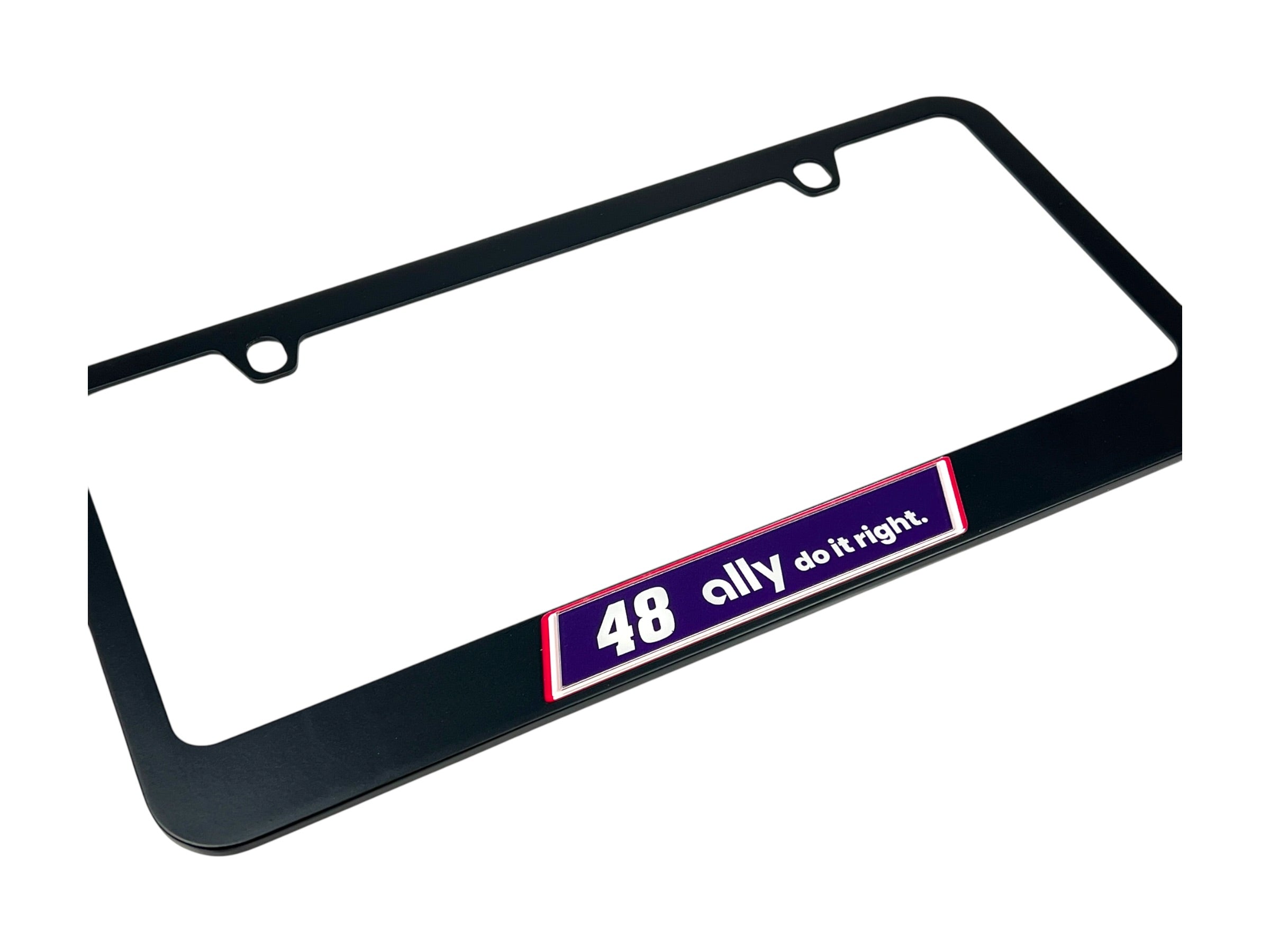 Alex Bowman Ally # & Sponsor Black License Plate Frame