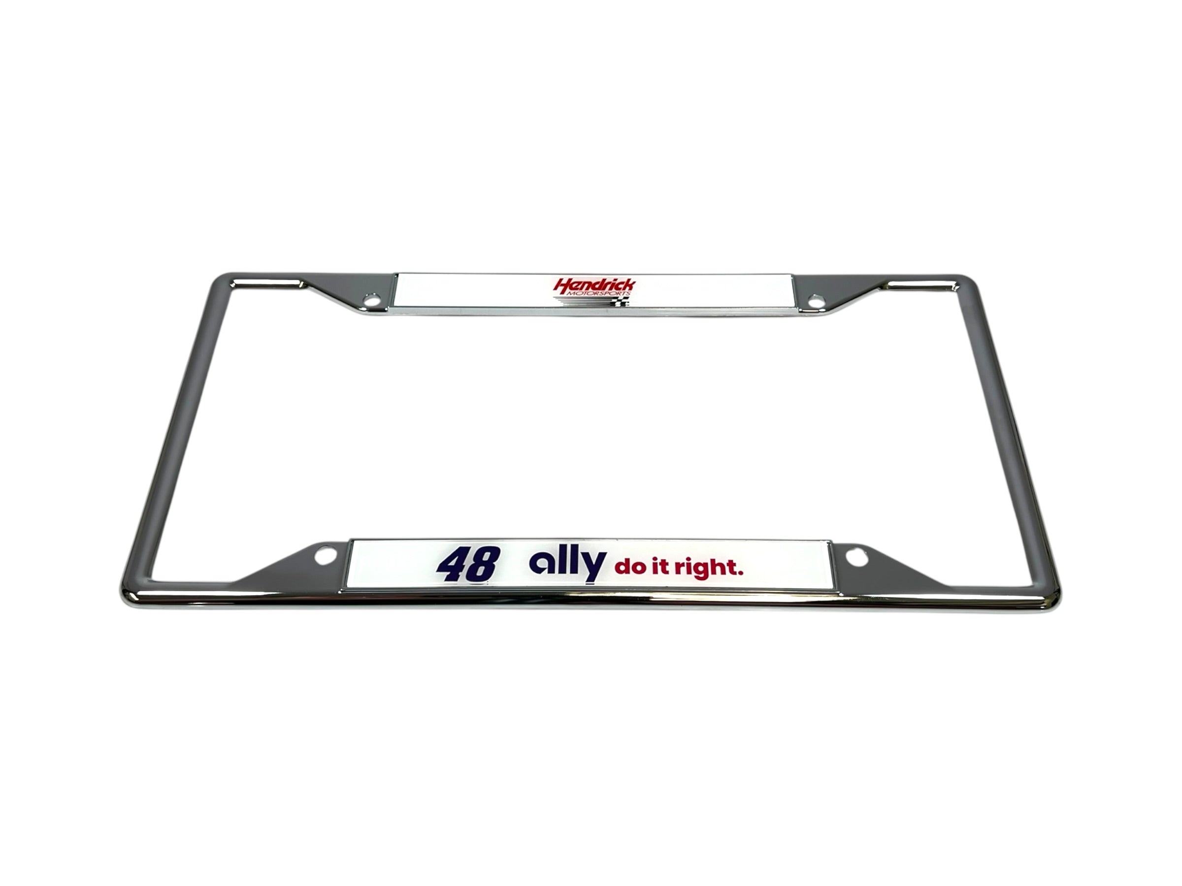 Alex Bowman Ally # & Sponsor Chrome License Plate Frame