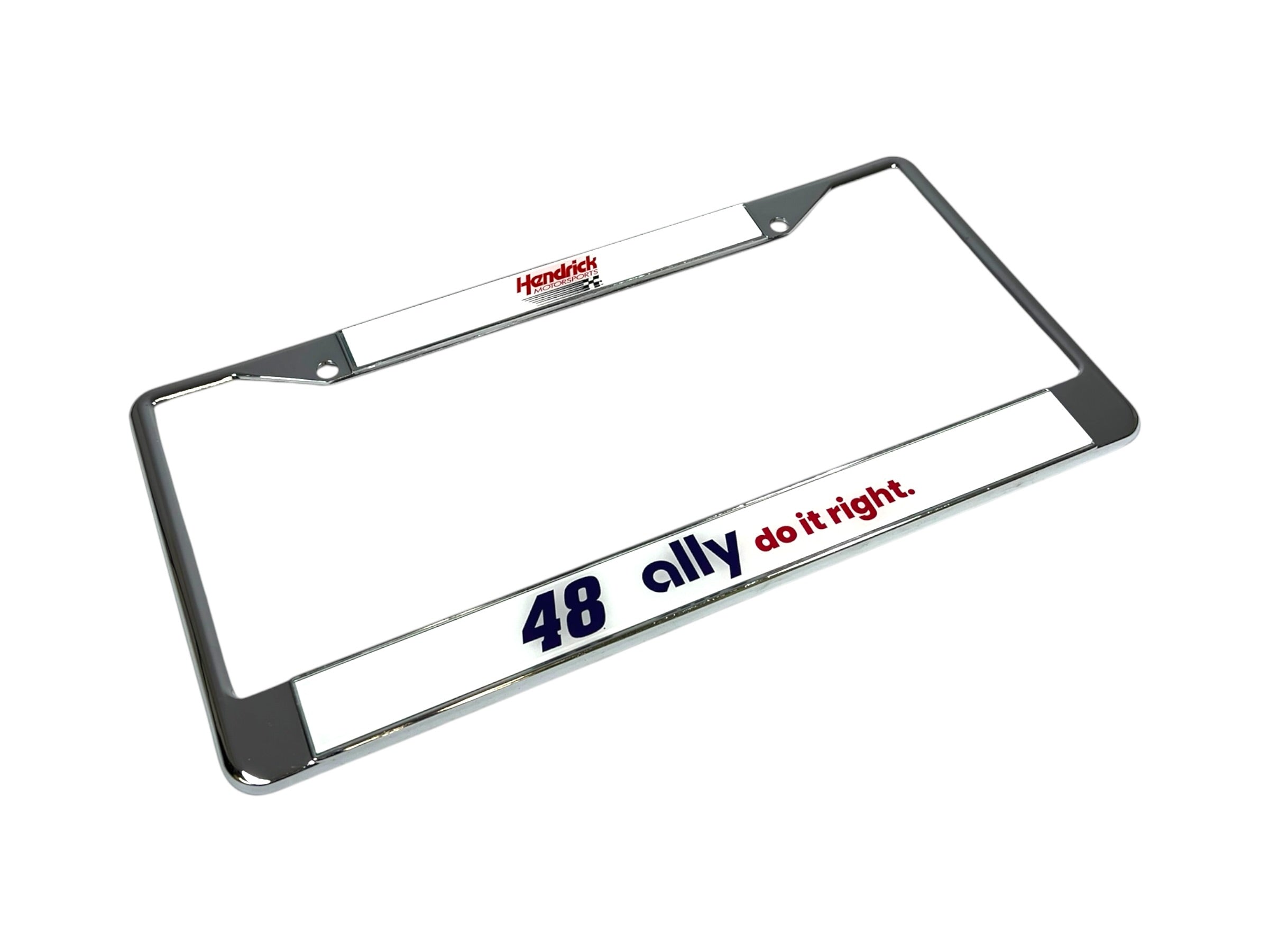 Alex Bowman Ally # & Sponsor Chrome License Plate Frame