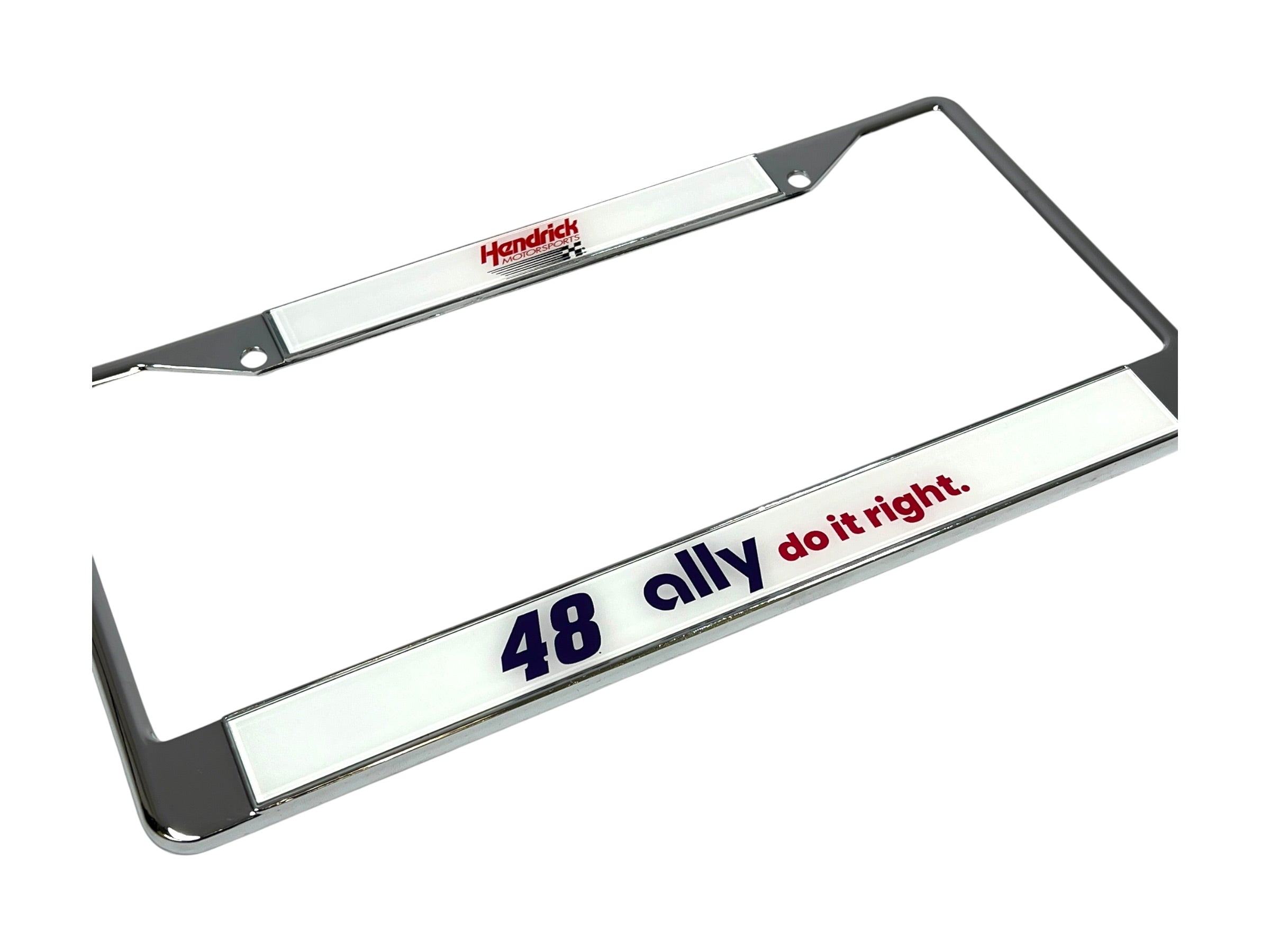 Alex Bowman Ally # & Sponsor Chrome License Plate Frame