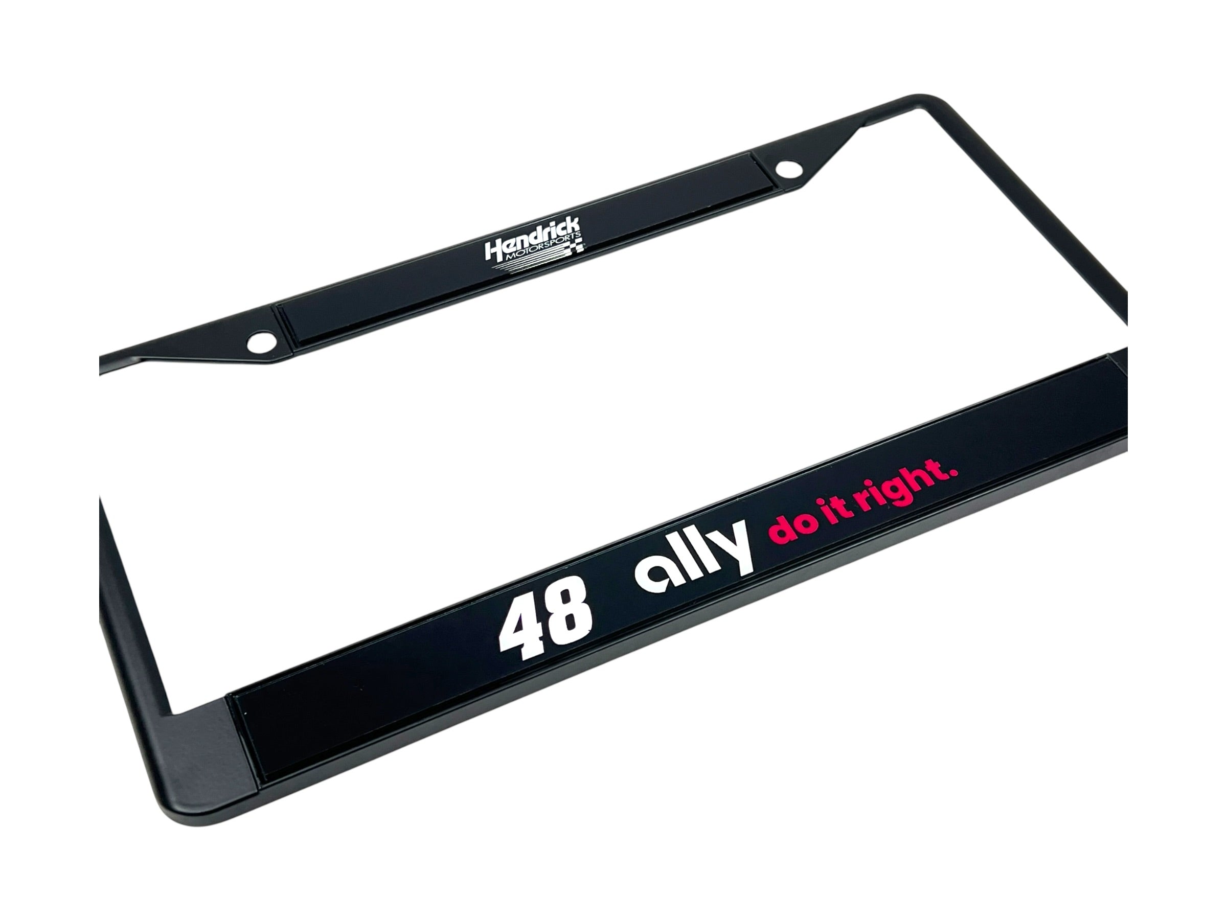 Alex Bowman Ally # & Sponsor Black License Plate Frame
