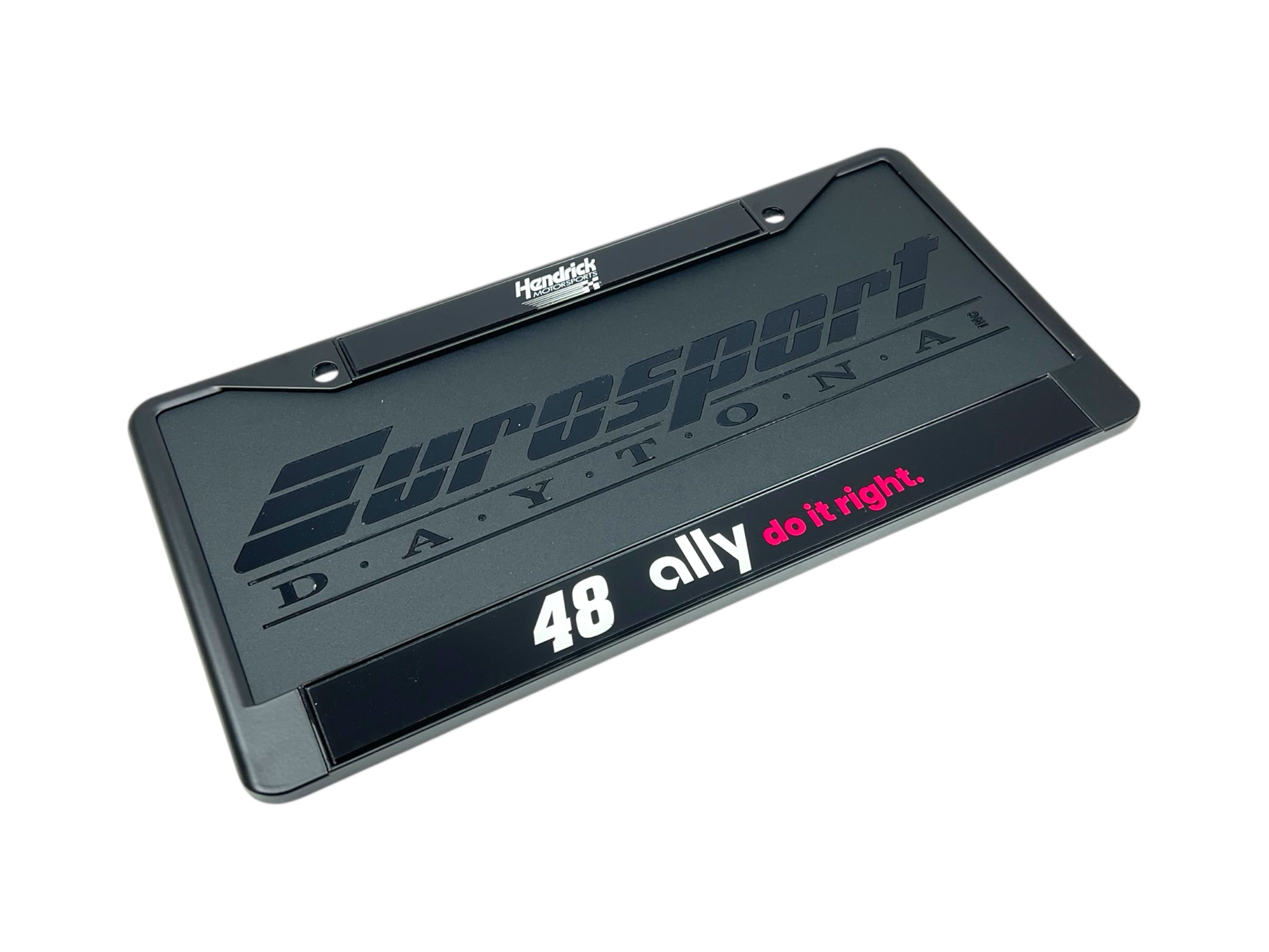 Alex Bowman Ally # & Sponsor Black License Plate Frame