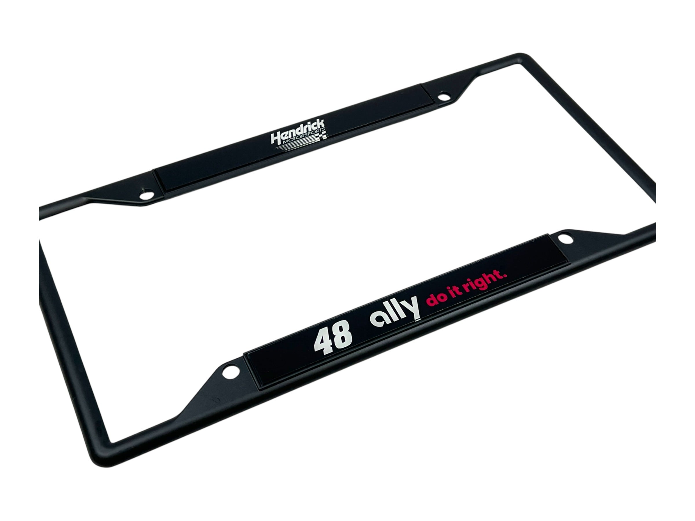 Alex Bowman Ally # & Sponsor Black License Plate Frame