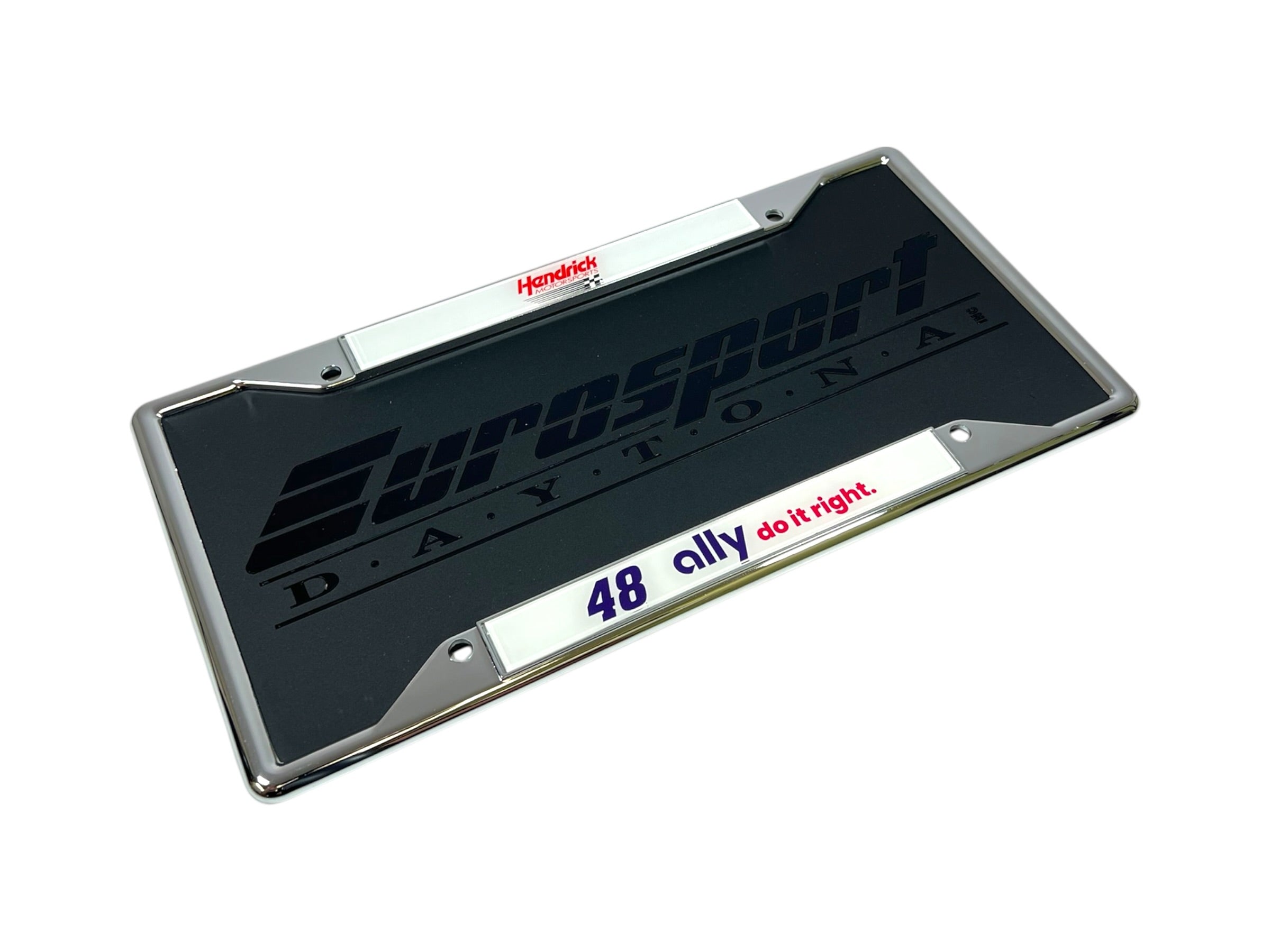 Alex Bowman Ally # & Sponsor Chrome License Plate Frame