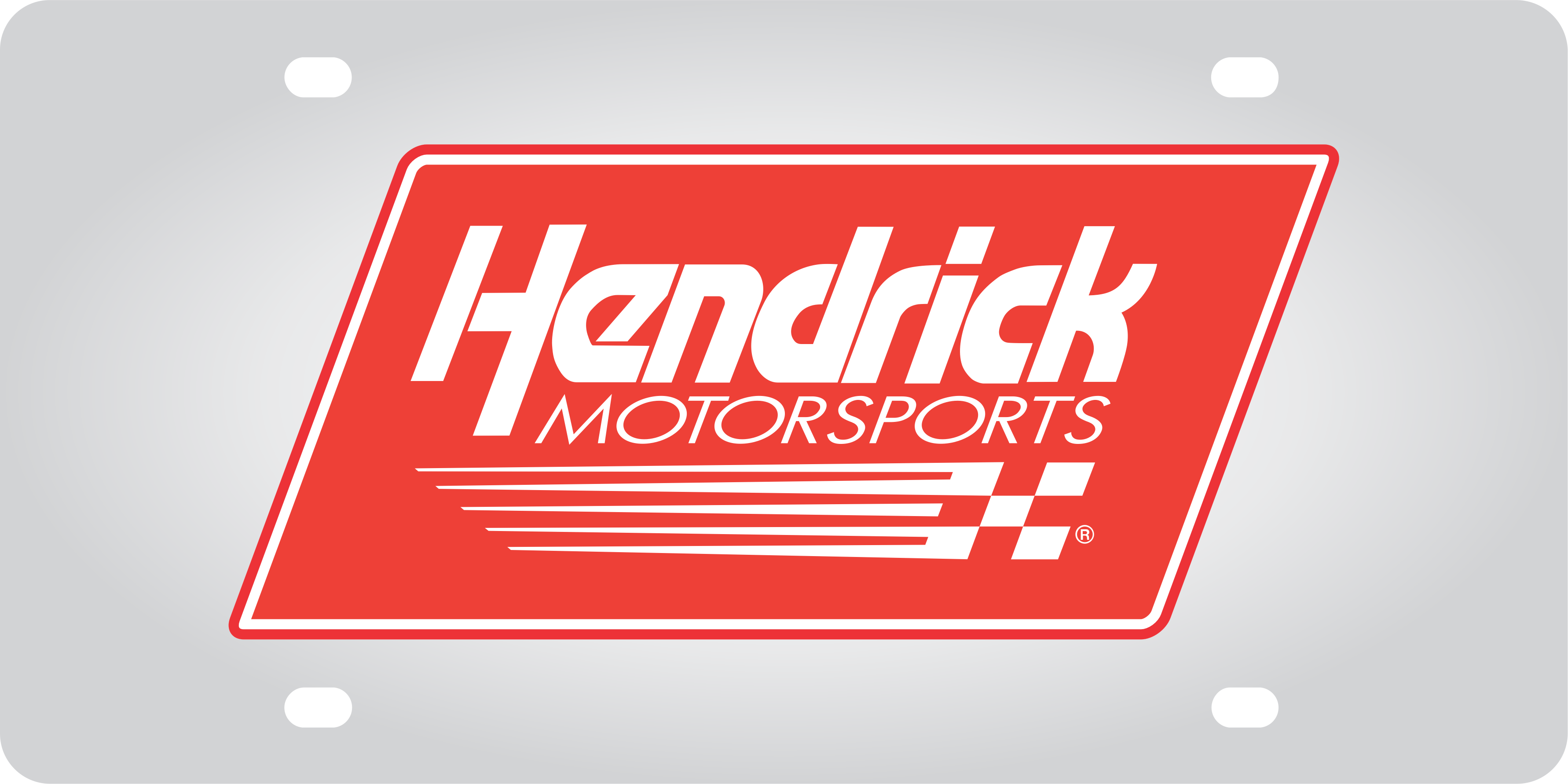 Hendrick Motorsports Stainless Steel License Plate