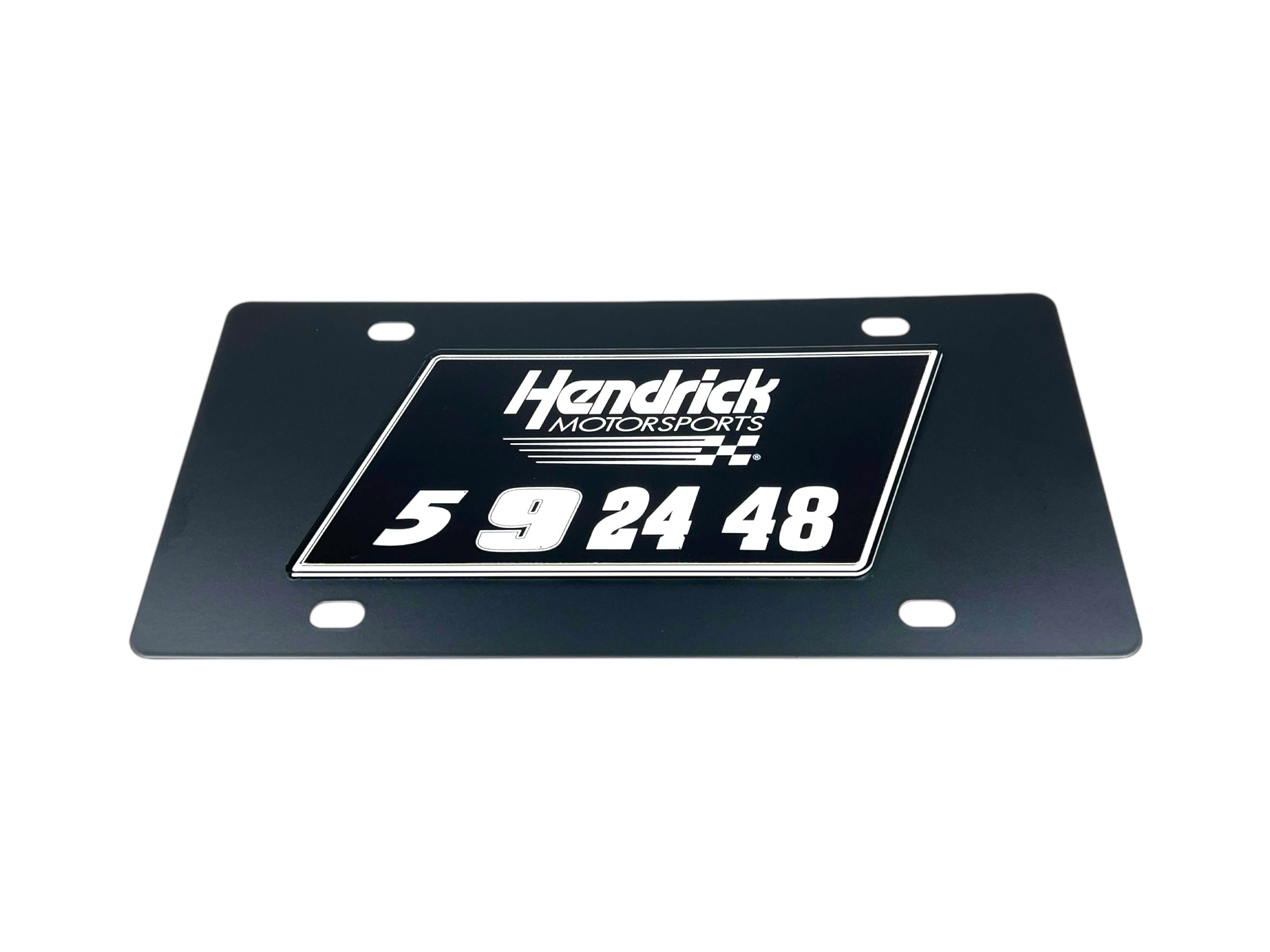 Hendrick Motorsports Team #'s Carbon Steel License Plate