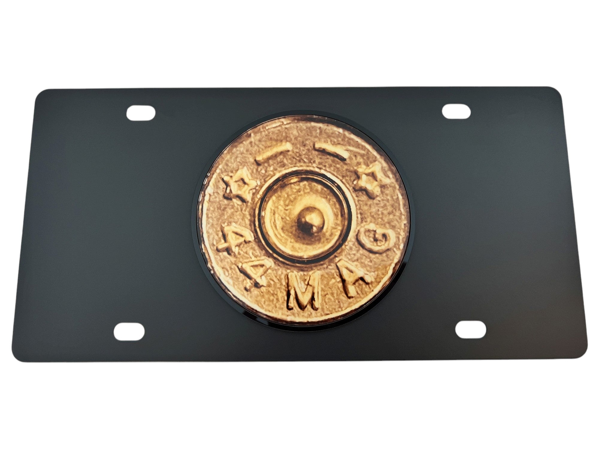 44 MAG Carbon Steel License Plate