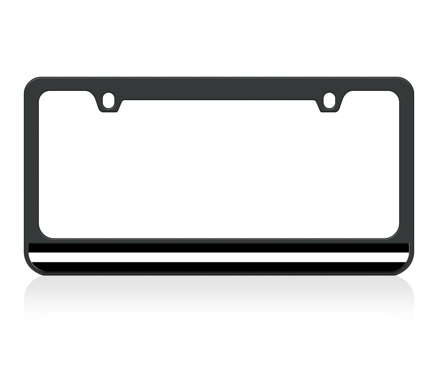 Thin Line Black License Plate Frame