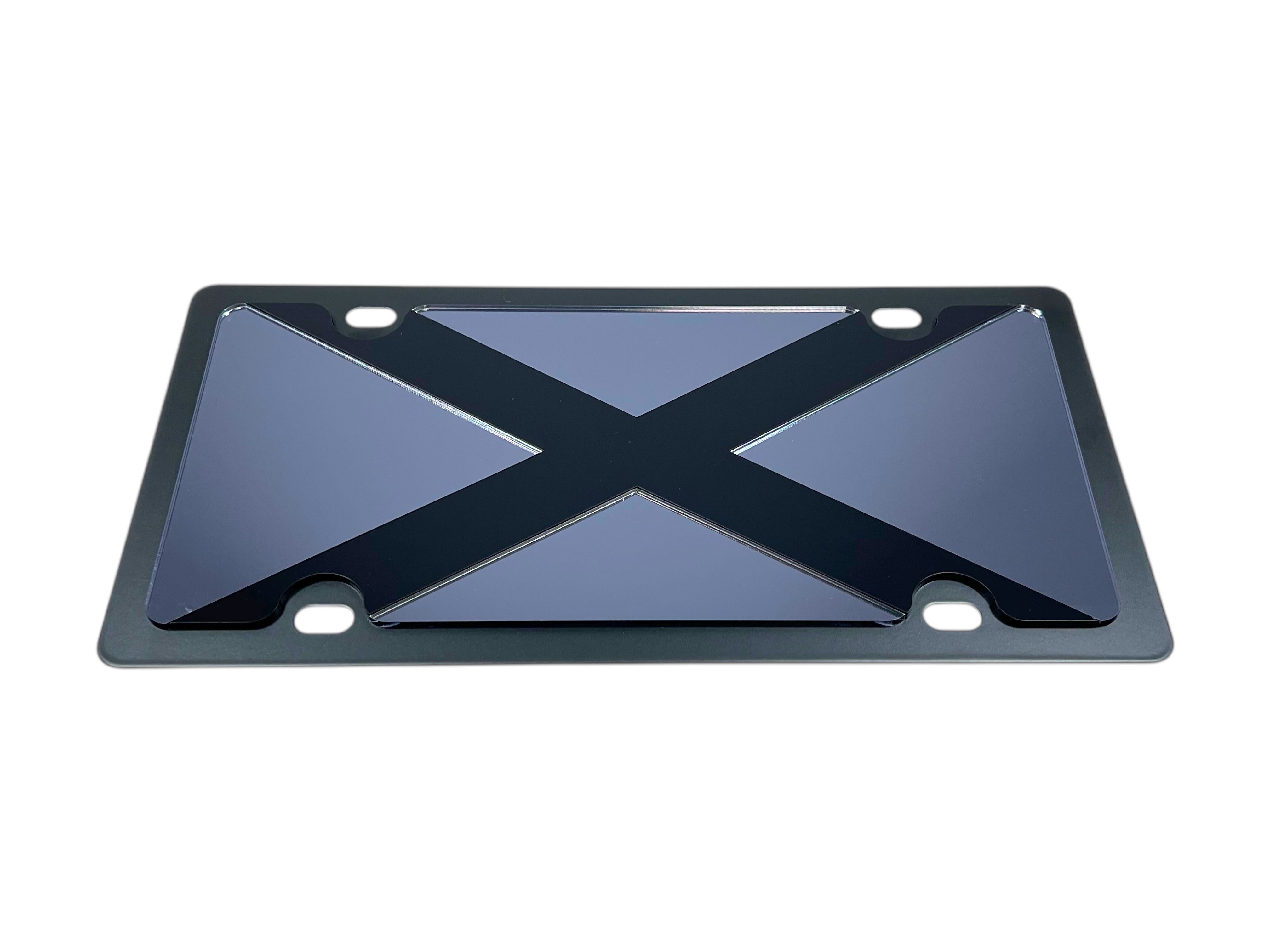 Alabama Blacked Out Carbon Steel License Plate