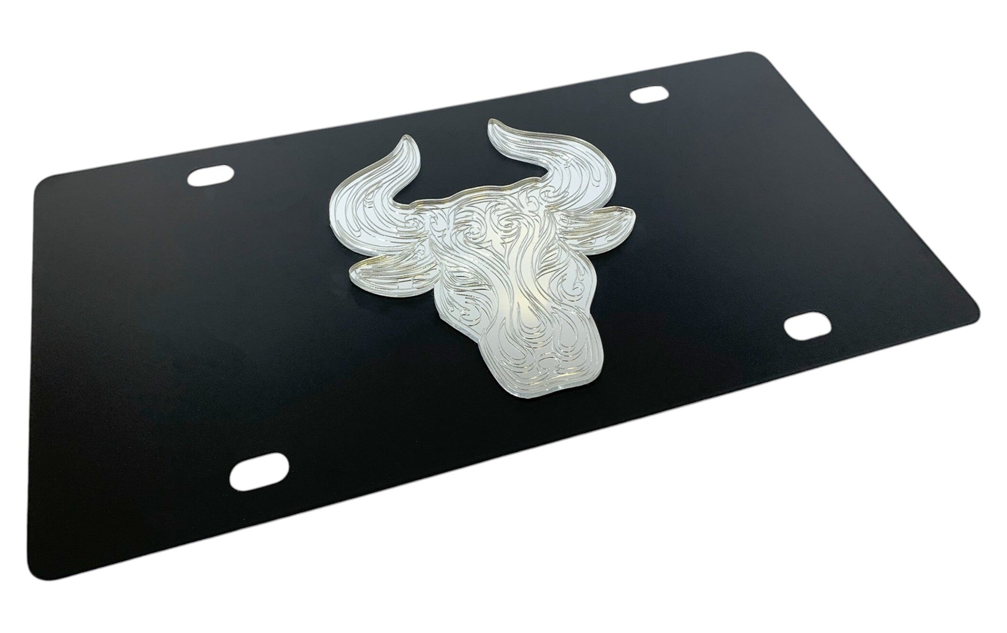 Taurus Bull Carbon Steel License Plate
