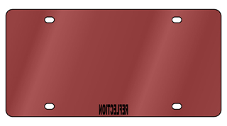 Acrylic License Plate Blank