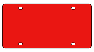 Acrylic License Plate Blank