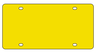 Acrylic License Plate Blank