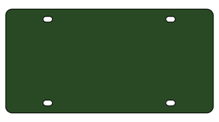 Acrylic License Plate Blank