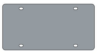 Acrylic License Plate Blank