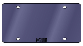 Acrylic License Plate Blank