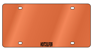 Acrylic License Plate Blank