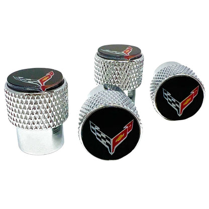 Chevrolet Corvette C8 Knurled Valve Stem Caps