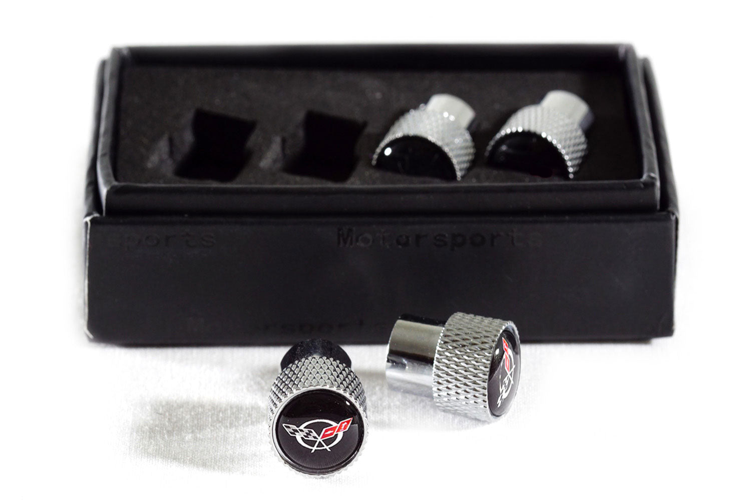 Chevrolet Corvette C5 Knurled Valve Stem Caps