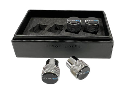 Jeep 4XE Chrome Knurled Valve Stem Caps