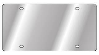 Stainless Steel License Plate Blank