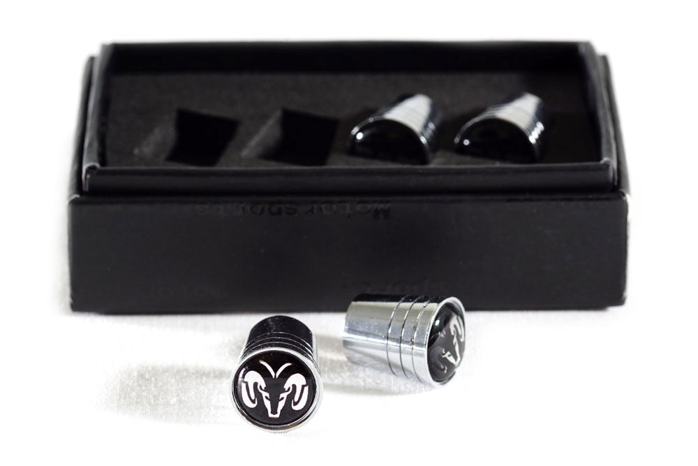 Dodge Chrome Tapered Valve Stem Caps