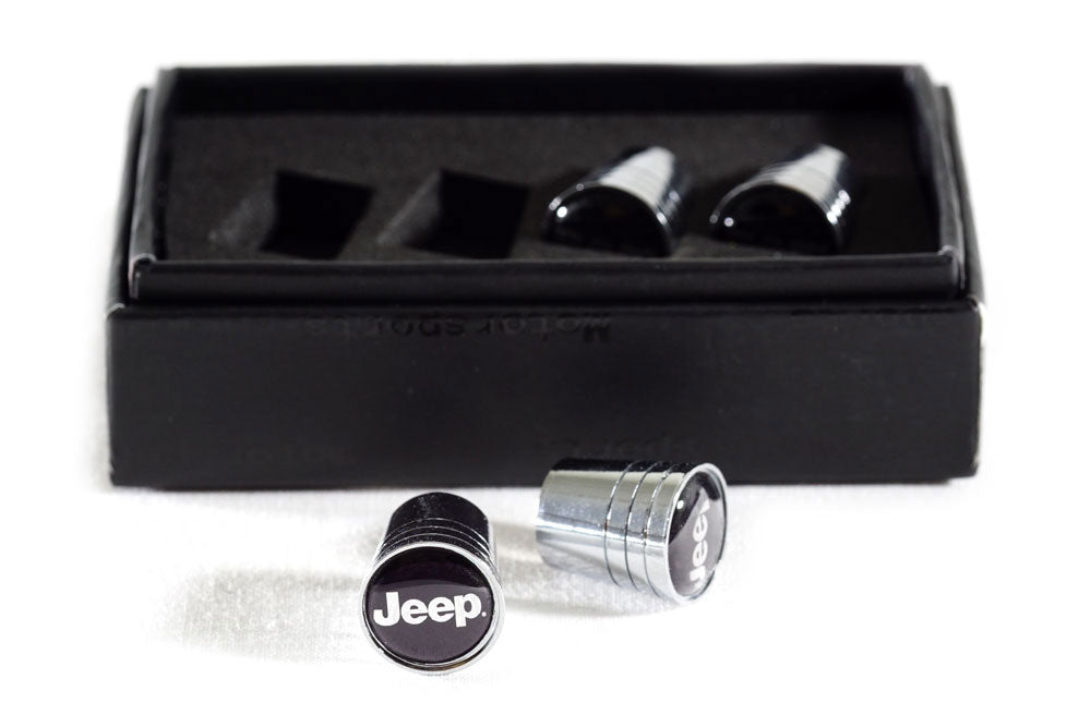 Jeep Chrome Tapered Valve Stem Caps