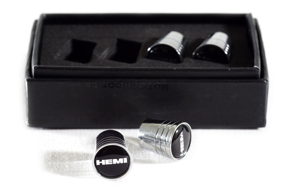 Dodge Hemi Chrome Tapered Valve Stem Caps