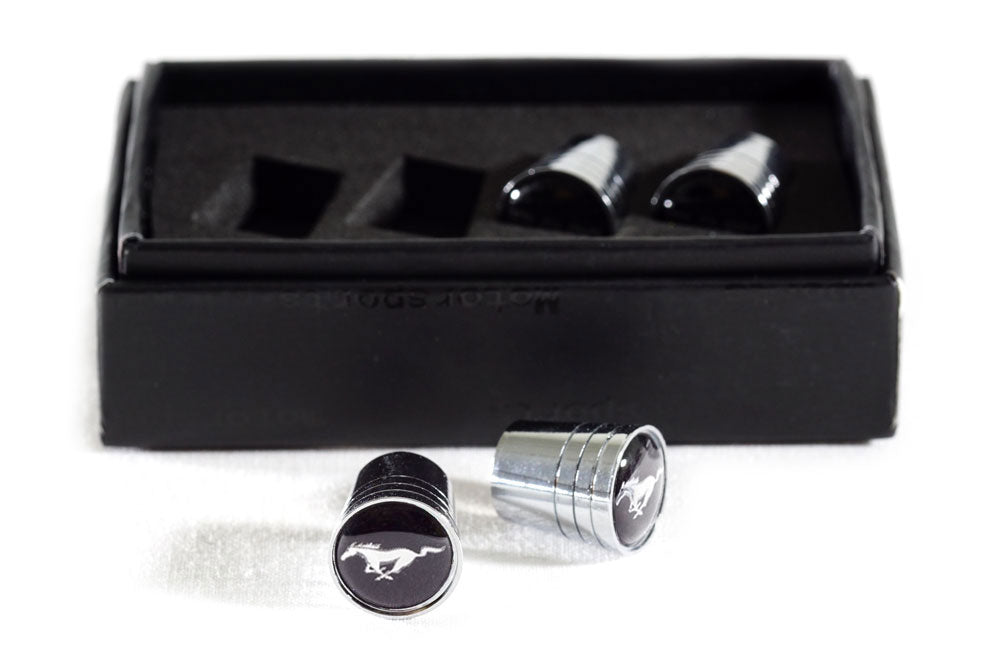 Ford Mustang Chrome Tapered Valve Stem Caps