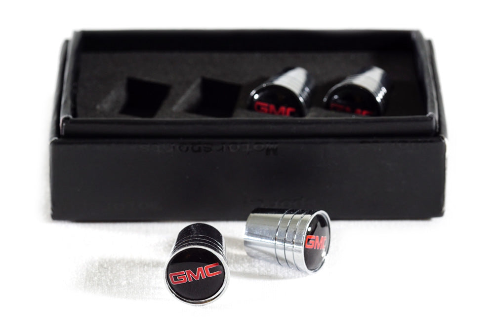 GMC Chrome Tapered Valve Stem Caps