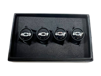 Chevrolet Carbon Fiber Valve Stem Caps