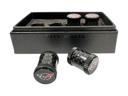 Chevrolet Corvette C5 Carbon Fiber Valve Stem Caps