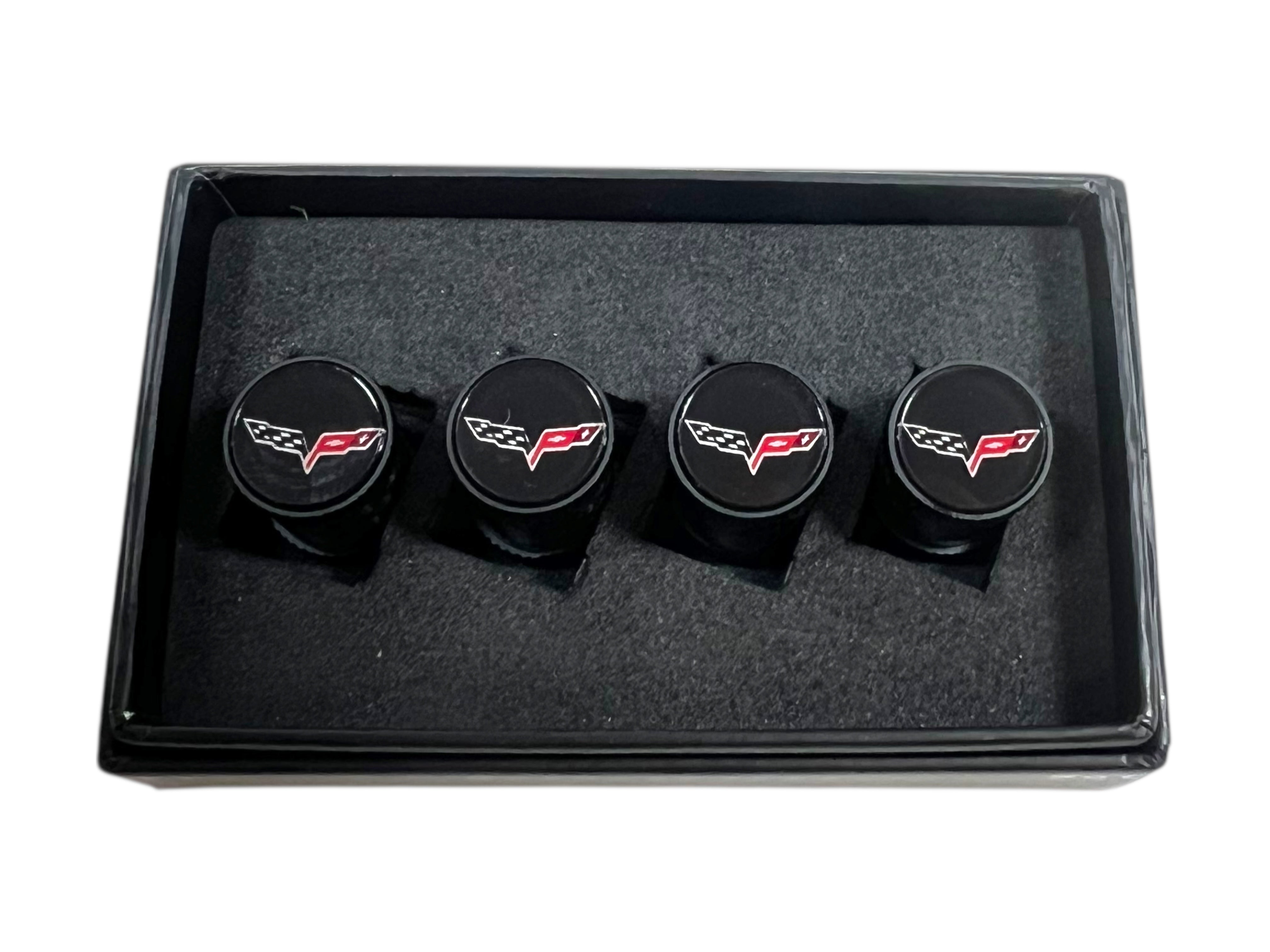 Chevrolet Corvette C6 Carbon Fiber Valve Stem Caps